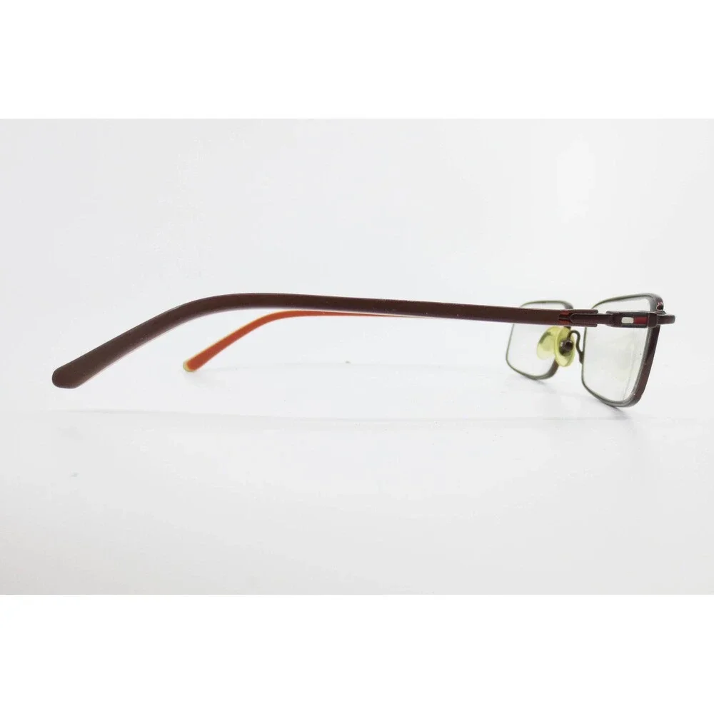 Tommy Hilfiger Brown Orange Rectangular Eyeglasses Frames 53-17-135 BRN TH 46